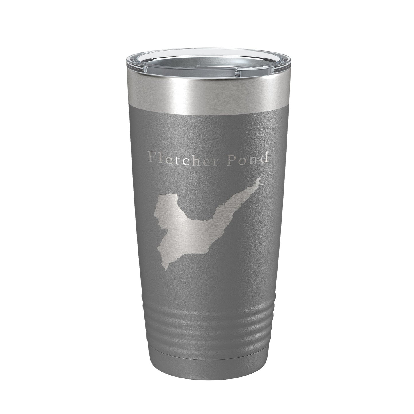 Fletcher Pond Tumbler Lake Map Travel Mug Insulated Laser Engraved Coffee Cup Michigan 20 oz-16