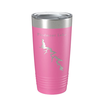 Piedmont Lake Map Tumbler Travel Mug Insulated Laser Engraved Coffee Cup Ohio 20 oz-11