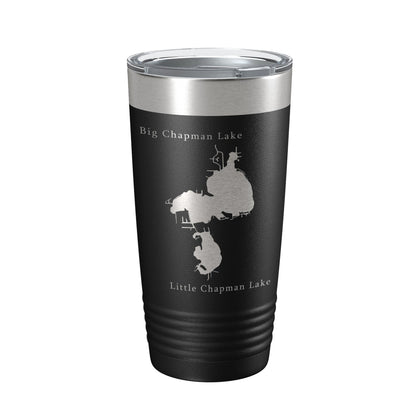 Chapman Lakes Map Tumbler Travel Mug Insulated Laser Engraved Coffee Cup Indiana 20 oz-5