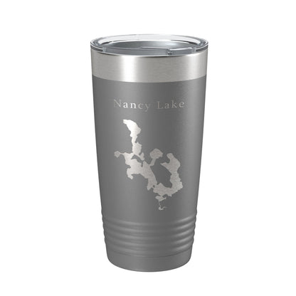 Nancy Lake Map Tumbler Travel Mug Insulated Laser Engraved Coffee Cup Alaska 20 oz-16