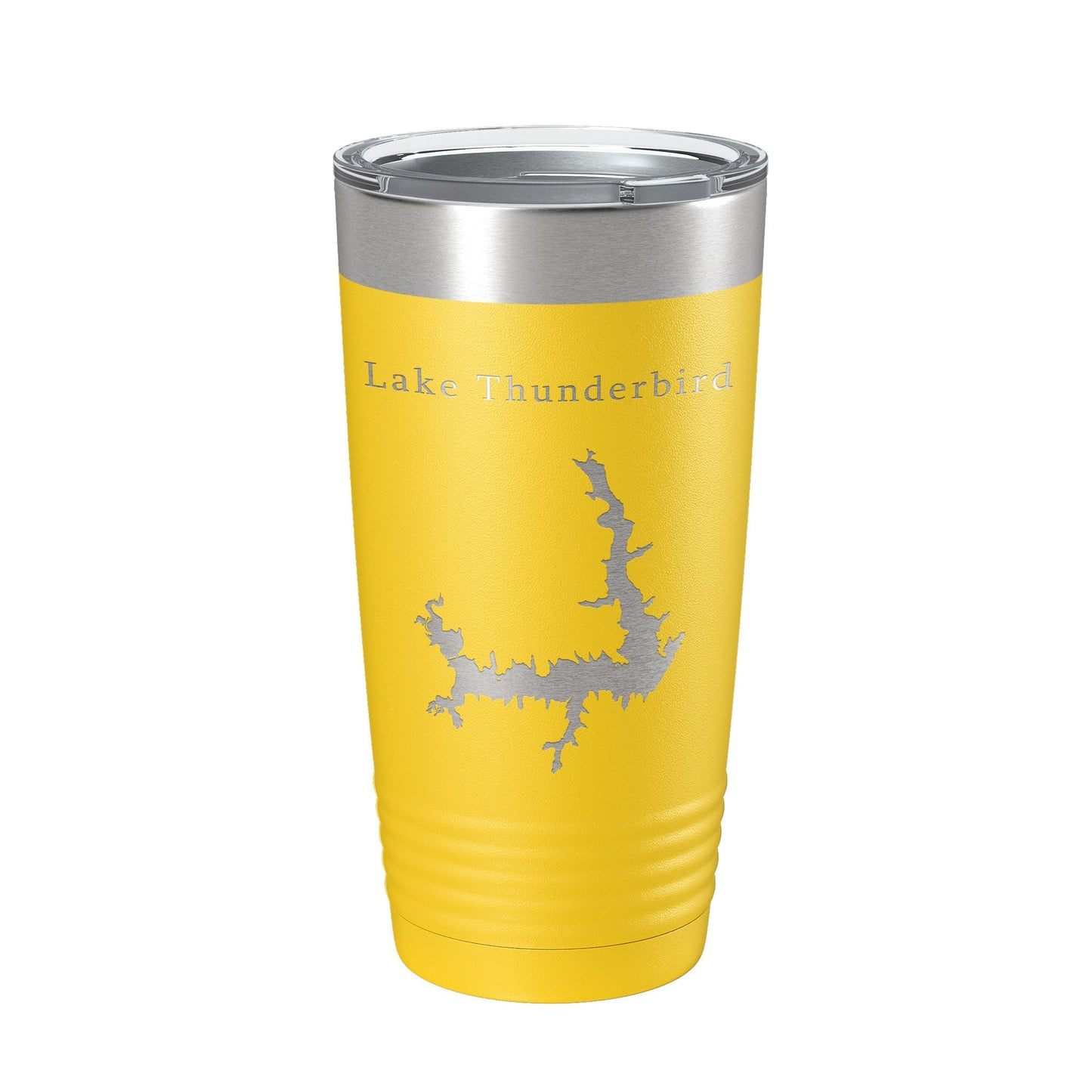 Lake Thunderbird Map Tumbler Travel Mug Insulated Laser Engraved Coffee Cup Oklahoma 20 oz-19