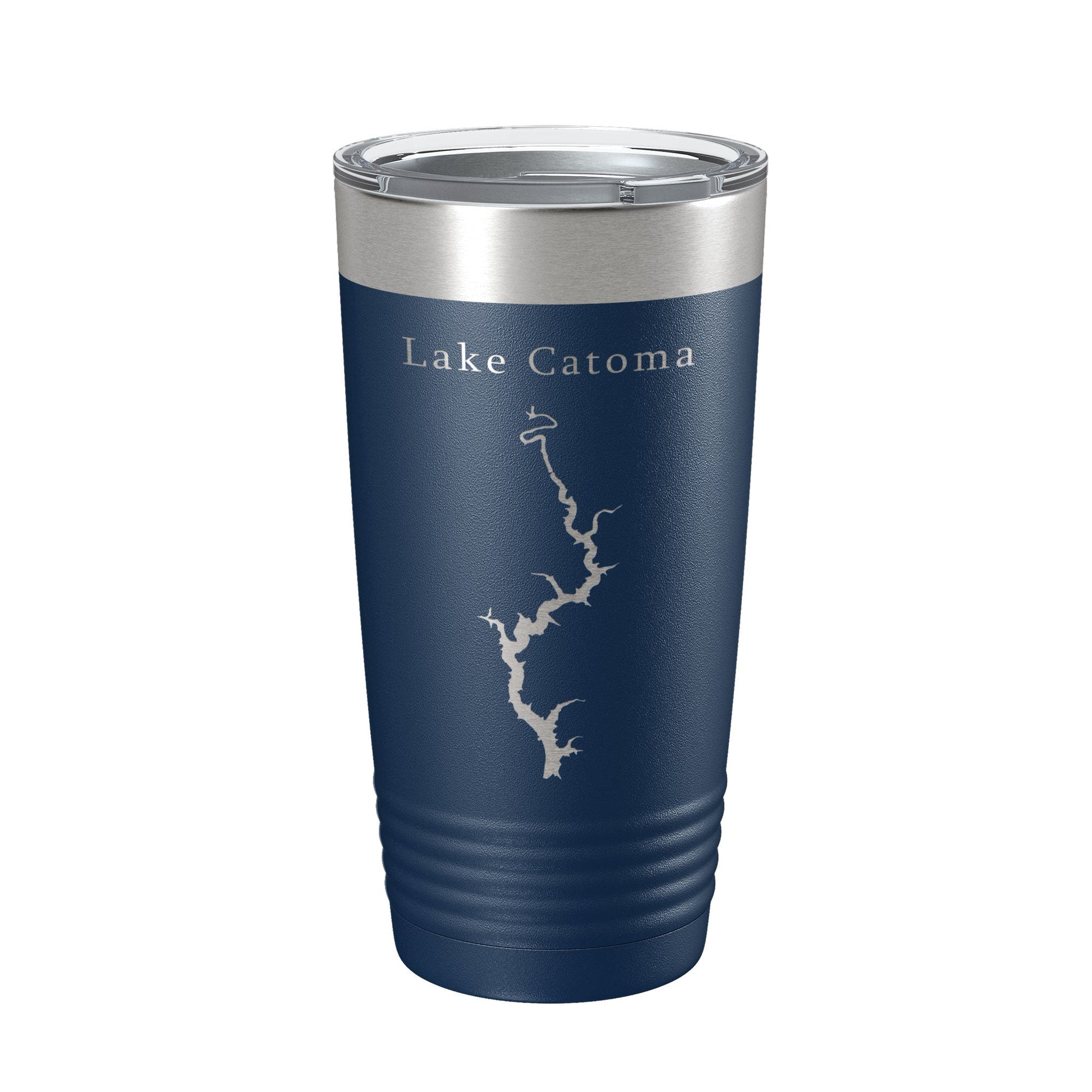 Lake Catoma Map Tumbler Travel Mug Insulated Laser Engraved Coffee Cup Alabama 20 oz-2