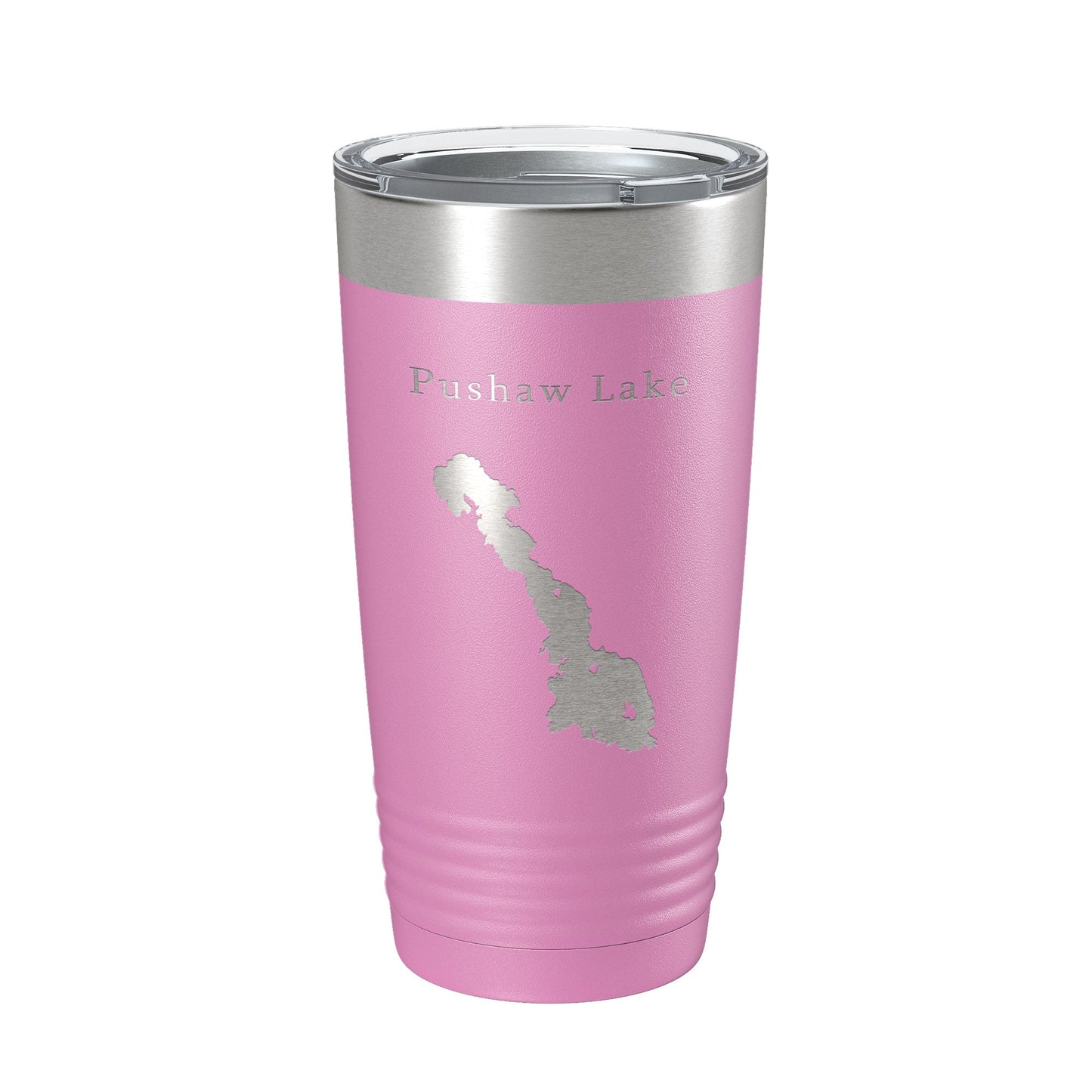 Pushaw Lake Map Tumbler Travel Mug Insulated Laser Engraved Coffee Cup Maine 20 oz-14