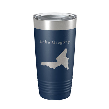 Lake Gregory Map Tumbler Travel Mug Insulated Laser Engraved Coffee Cup California 20 oz-2