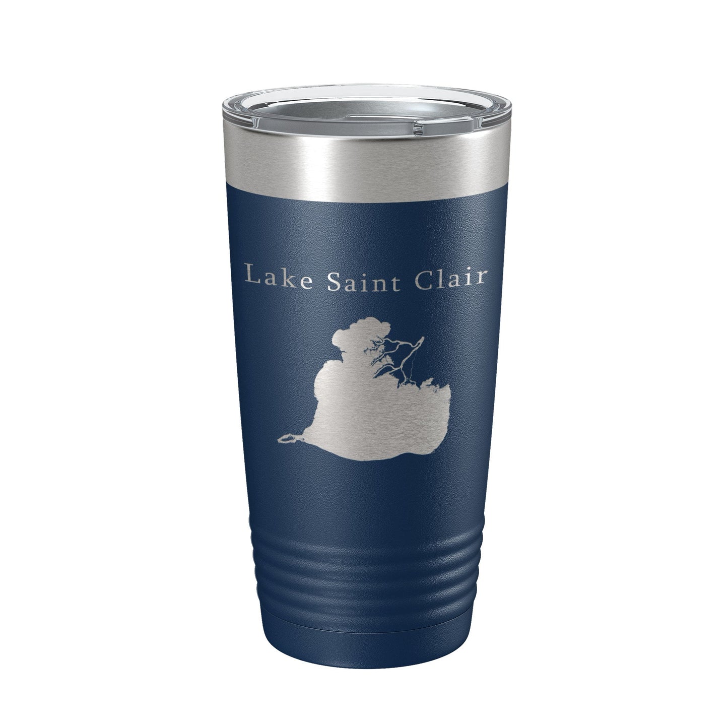 Lake Saint Clair Map Tumbler Travel Mug Insulated Laser Engraved Coffee Cup Michigan Ontario 20 oz-8