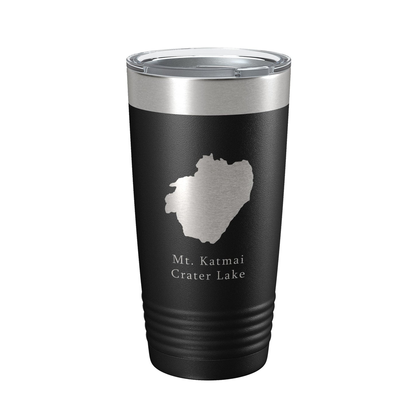 Mt. Katmai Crater Lake Map Tumbler Travel Mug Insulated Laser Engraved Coffee Cup Alaska 20 oz-5