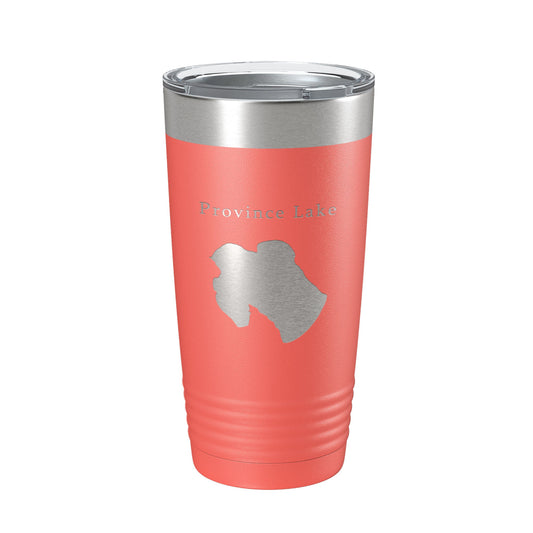 Province Lake Map Tumbler Travel Mug Insulated Laser Engraved Coffee Cup New Hampshire 20 oz-20
