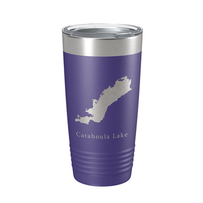 Catahoula Lake Map Tumbler Travel Mug Insulated Laser Engraved Coffee Cup Louisiana 20 oz-15