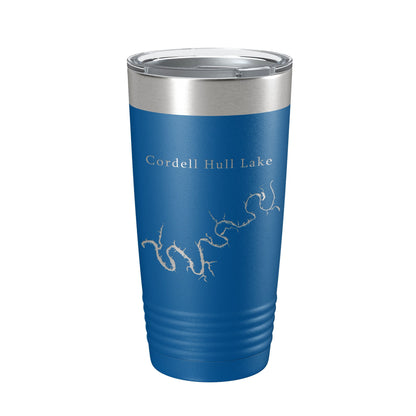 Cordell Hull Lake Map Tumbler Travel Mug Insulated Laser Engraved Coffee Cup Tennessee 20 oz-6