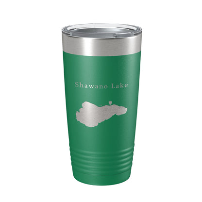 Shawano Lake Map Tumbler Travel Mug Insulated Laser Engraved Coffee Cup Wisconsin 20 oz-9