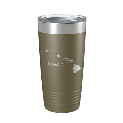 Hawaii Tumbler Home State Travel Mug Insulated Laser Engraved Map Coffee Cup 20 oz-21
