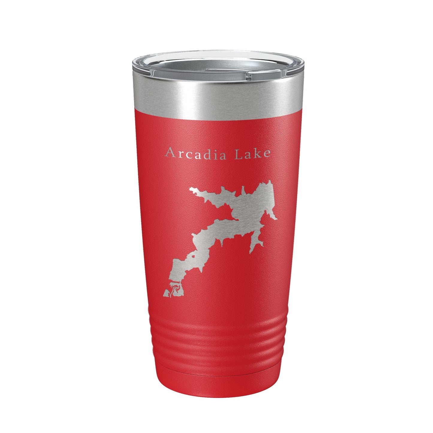 Arcadia Lake Map Tumbler Travel Mug Insulated Laser Engraved Coffee Cup Oklahoma 20 oz-10