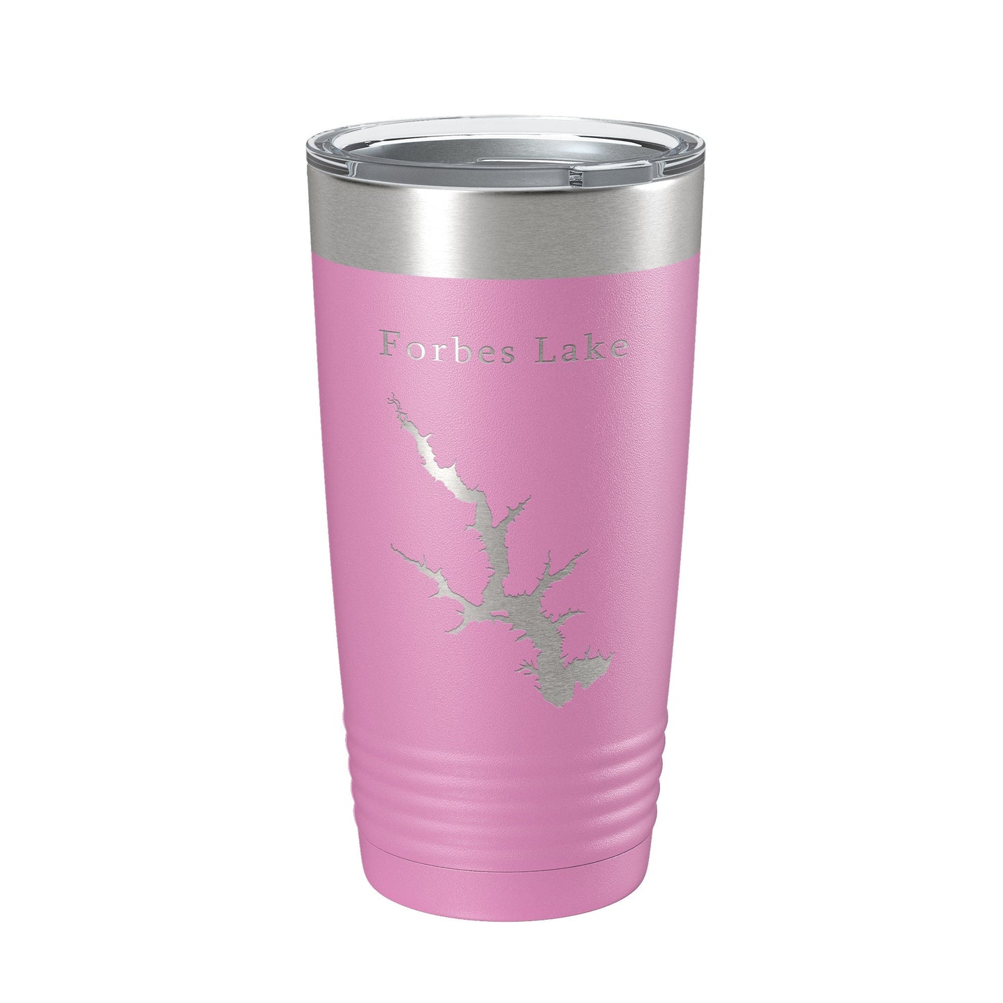 Forbes Lake Map Tumbler Travel Mug Insulated Laser Engraved Coffee Cup Illinois 20 oz-14