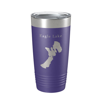 Eagle Lake Map Tumbler Travel Mug Insulated Laser Engraved Coffee Cup California 20 oz-15
