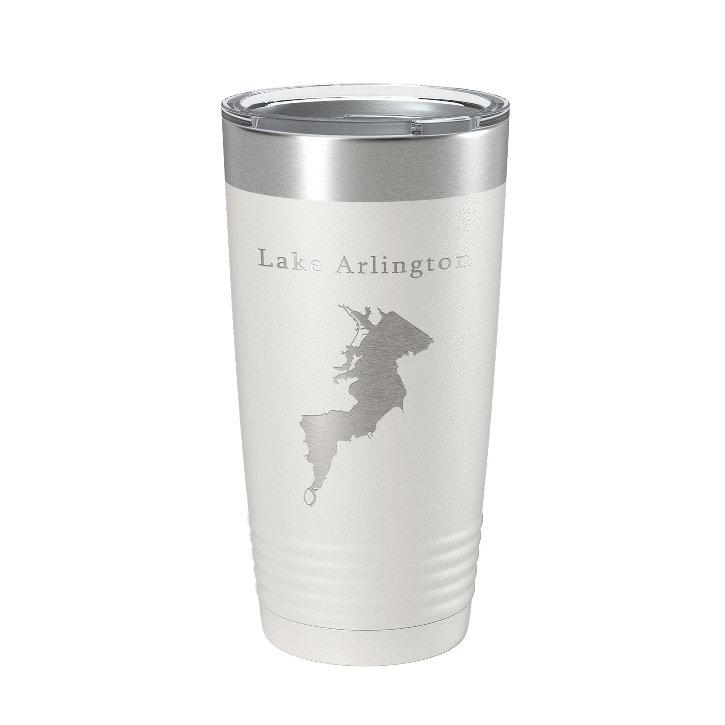 Lake Arlington Map Tumbler Travel Mug Insulated Laser Engraved Coffee Cup Texas 20 oz-1
