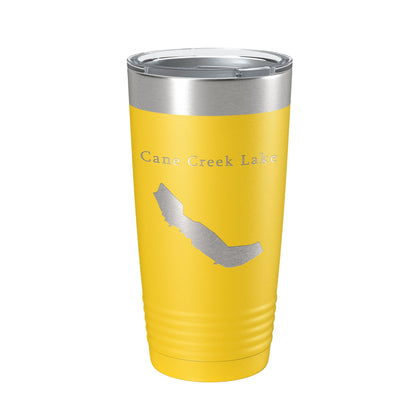 Cane Creek Lake Map Tumbler Travel Mug Insulated Laser Engraved Coffee Cup Arkansas 20 oz-19