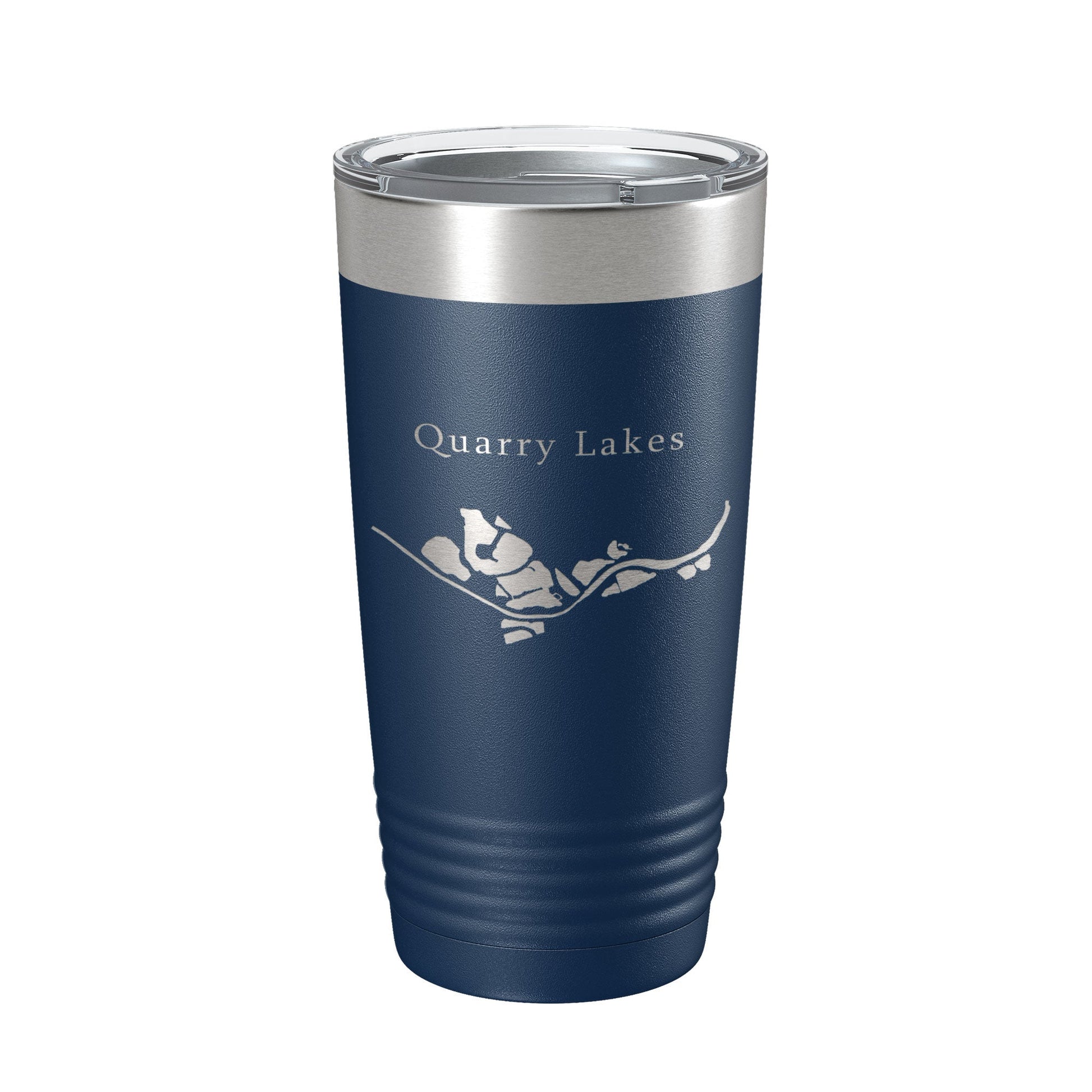 Quarry Lakes Map Tumbler Travel Mug Insulated Laser Engraved Coffee Cup Fremont California 20 oz-2