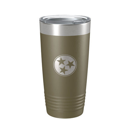 Tennessee Tristar Tumbler TN State Symbol Travel Mug Insulated Laser Engraved Coffee Cup 20 oz-21