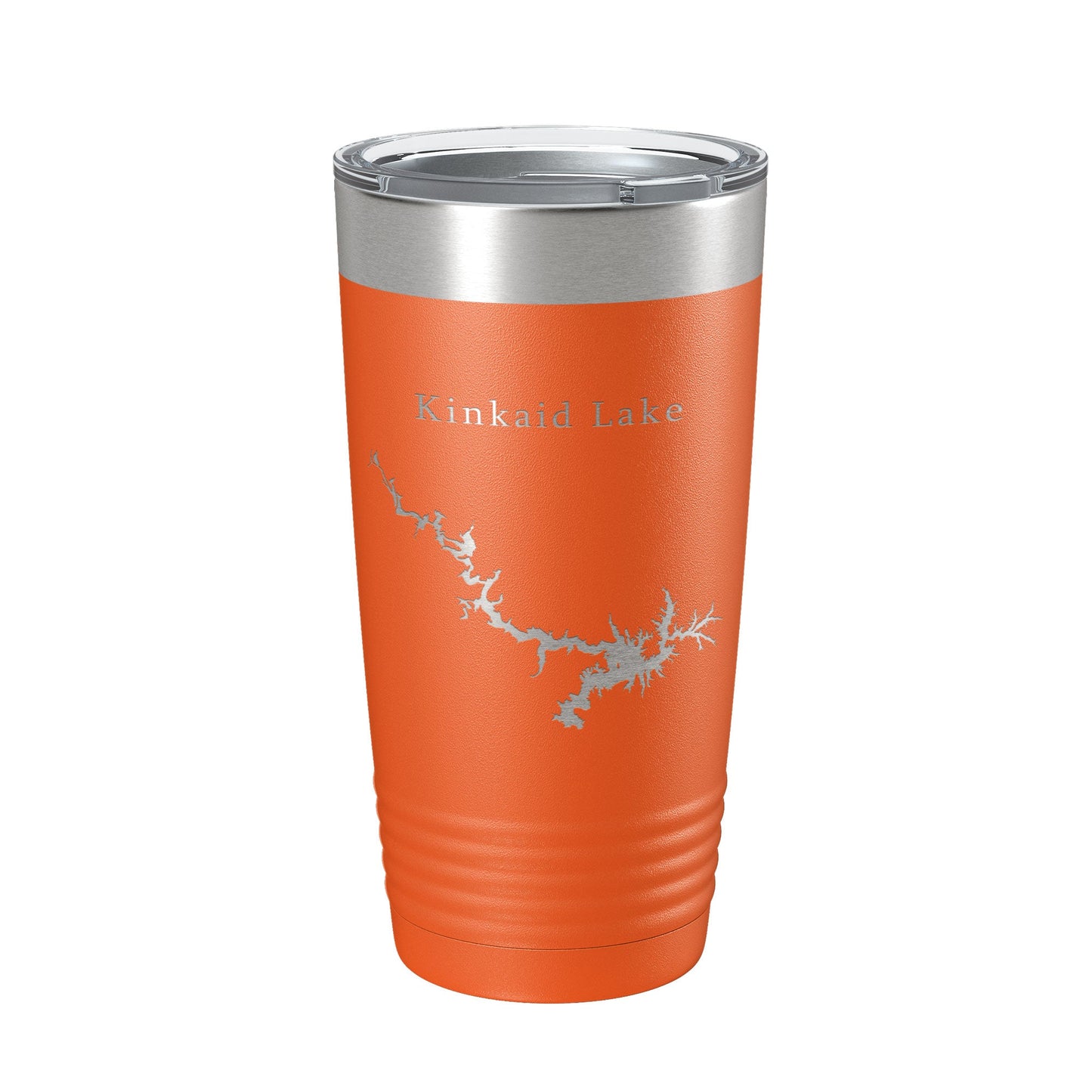 Kinkaid Lake Map Tumbler Travel Mug Insulated Laser Engraved Coffee Cup Illinois 20 oz-17