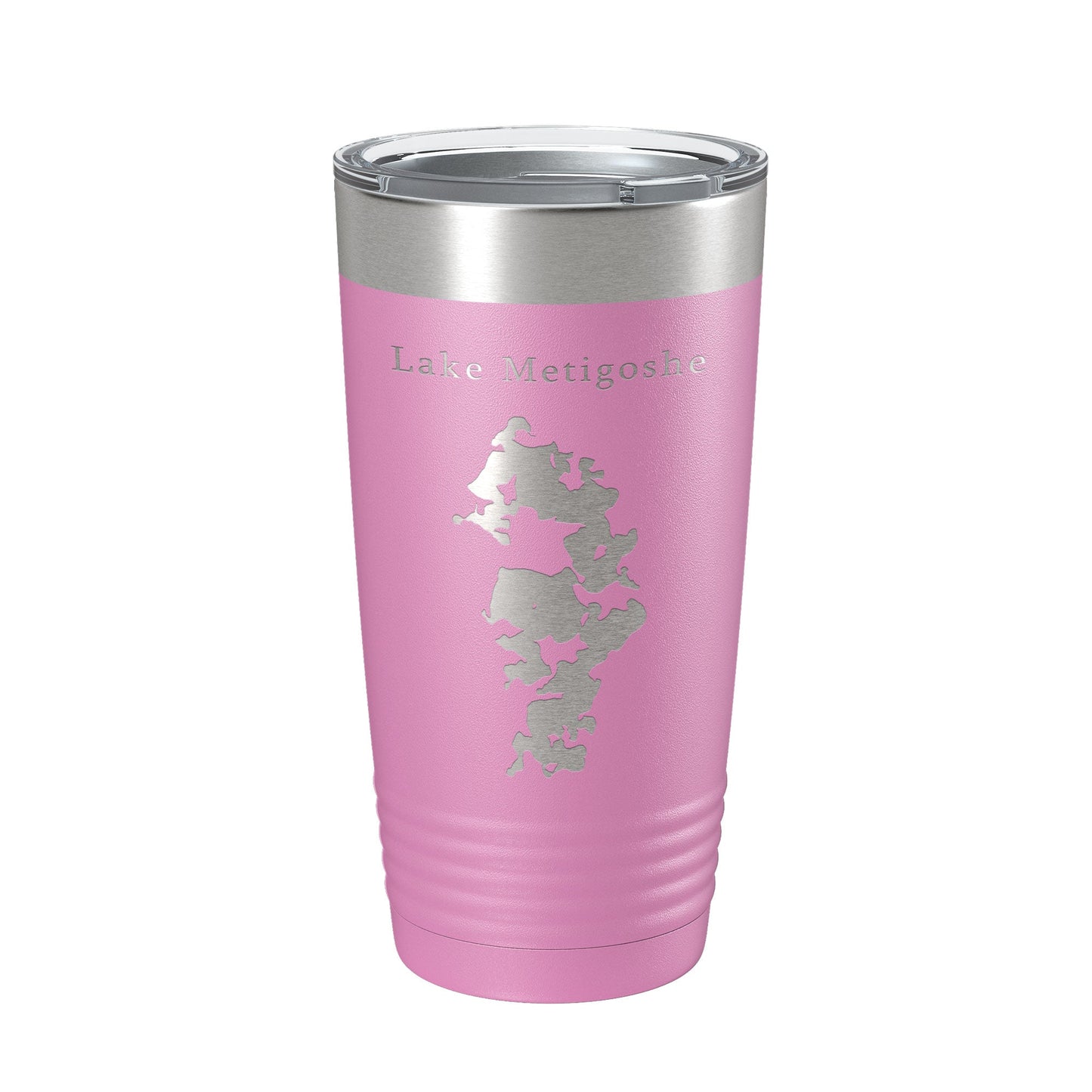 Lake Metigoshe Map Tumbler Travel Mug Insulated Laser Engraved Coffee Cup North Dakota 20 oz-14