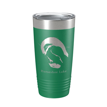 Horseshoe Porter & Mud Lakes Map Tumbler Travel Mug Insulated Laser Engraved Coffee Cup Arkansas 20 oz-9