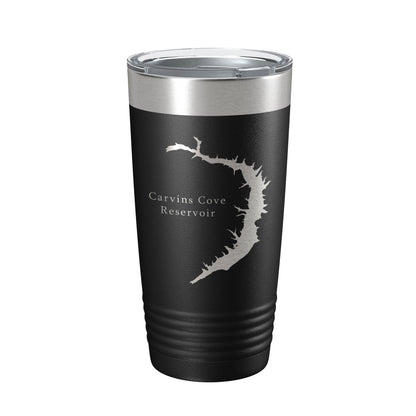 Carvins Cove Reservoir Tumbler Lake Map Travel Mug Insulated Laser Engraved Coffee Cup Virginia 20 oz-5