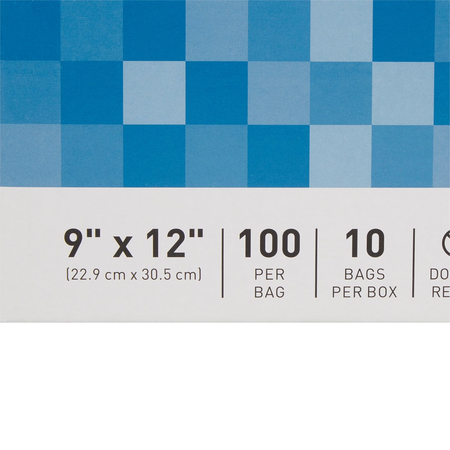 Reclosable Bag McKesson 9 X 12 Inch Polyethylene Clear Zipper Closure