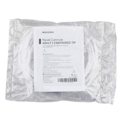 Nasal Cannula McKesson Adult Curved Prong / NonFlared Tip 7 Foot O2 Line