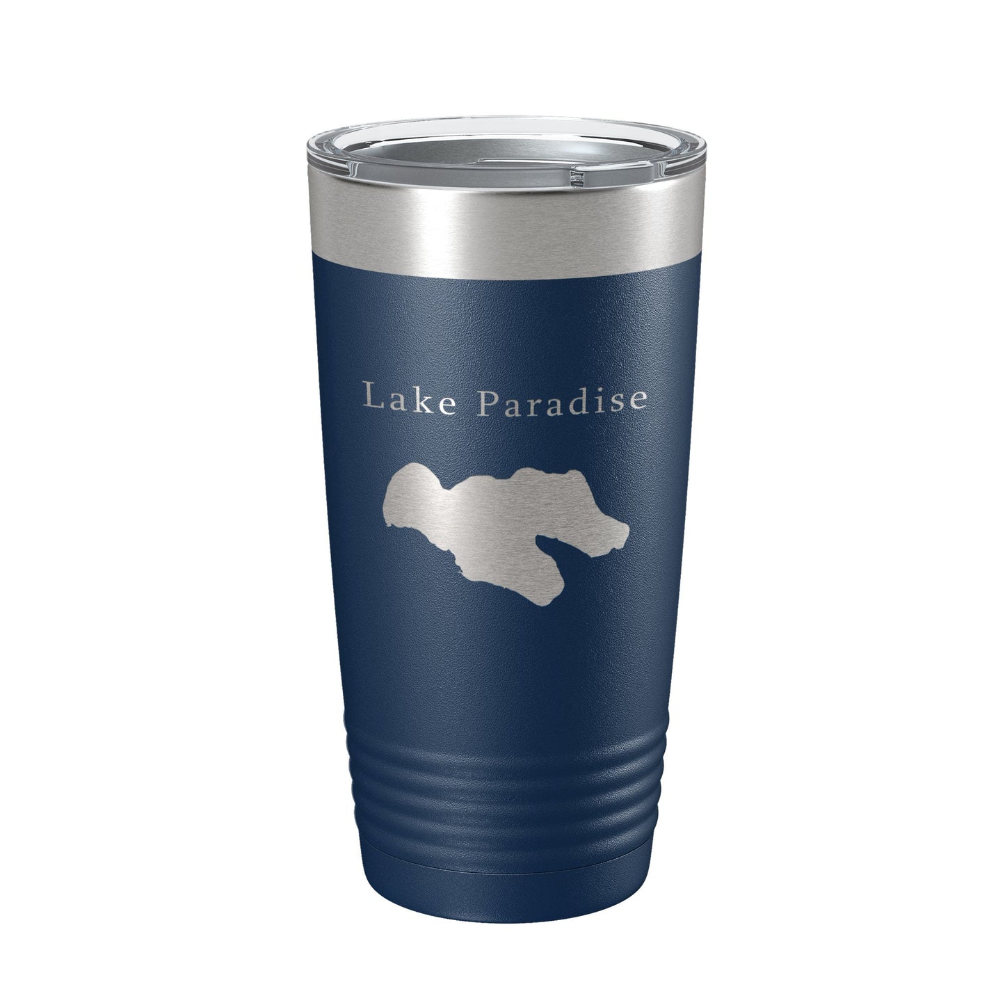 Lake Paradise Map Tumbler Travel Mug Insulated Laser Engraved Coffee Cup Michigan 20 oz-2