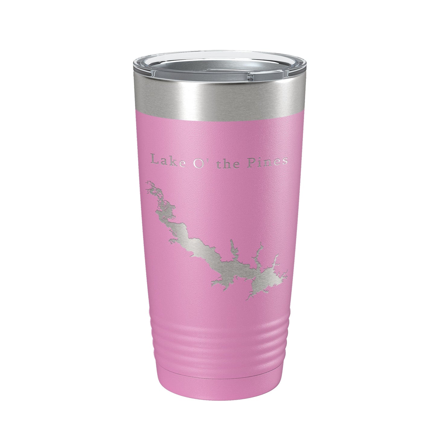 Lake O' the Pines Map Tumbler Travel Mug Insulated Laser Engraved Coffee Cup Texas 20 oz-14