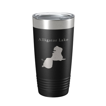Alligator Lake Map Tumbler Travel Mug Insulated Laser Engraved Coffee Cup Osceola Kissimmee Florida 20 oz-5