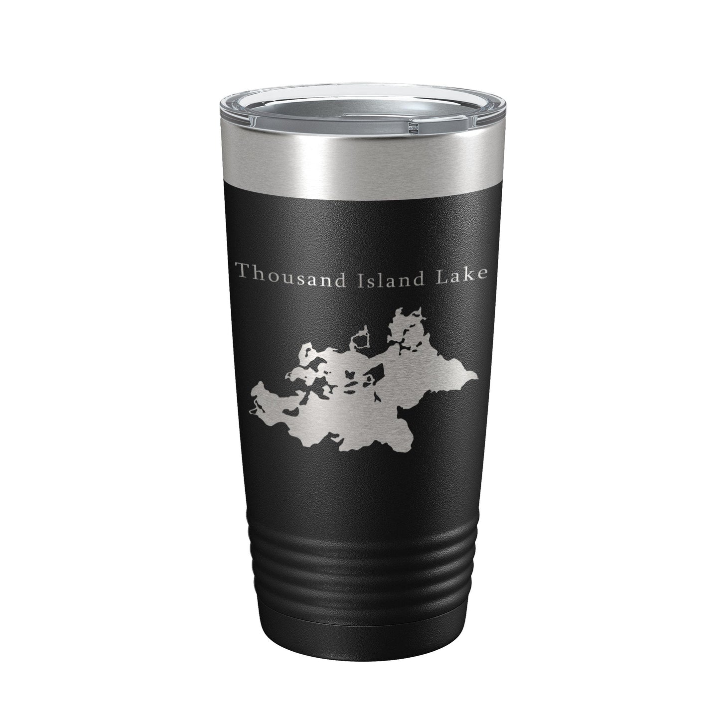 Thousand Island Lake Cisco Chain Map Tumbler Travel Mug Insulated Laser Engraved Coffee Cup Michigan 20 oz-5