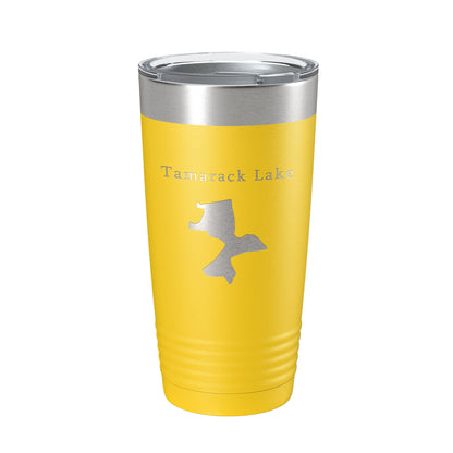 Tamarack Lake Map Tumbler Travel Mug Insulated Laser Engraved Coffee Cup Pinckney Huron River Chain of Lakes Michigan 20 oz-19