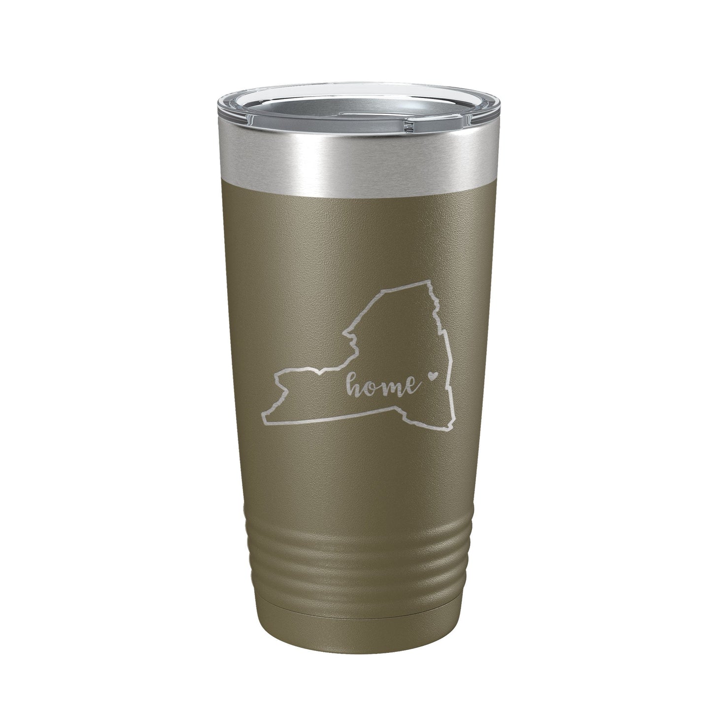 New York Tumbler Home State Travel Mug Insulated Laser Engraved Map Coffee Cup 20 oz-21