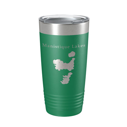 Manistique Lakes Map Tumbler Travel Mug Insulated Laser Engraved Coffee Cup Michigan 20 oz-9