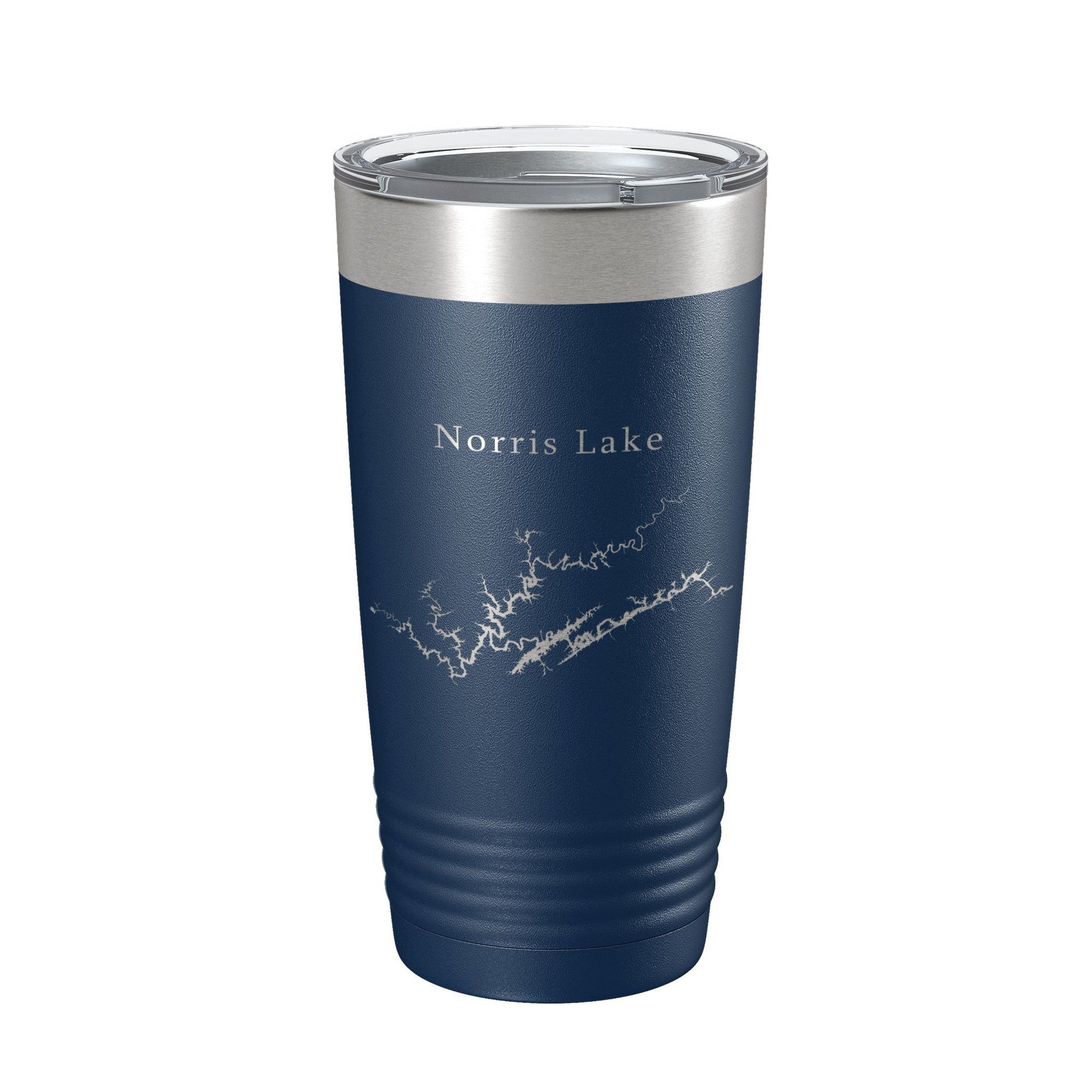 Norris Lake Map Tumbler Travel Mug Insulated Laser Engraved Coffee Cup Tennessee 20 oz-2