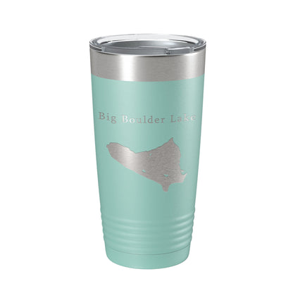 Big Boulder Lake Map Tumbler Travel Mug Insulated Laser Engraved Coffee Cup Pennsylvania 20 oz-12