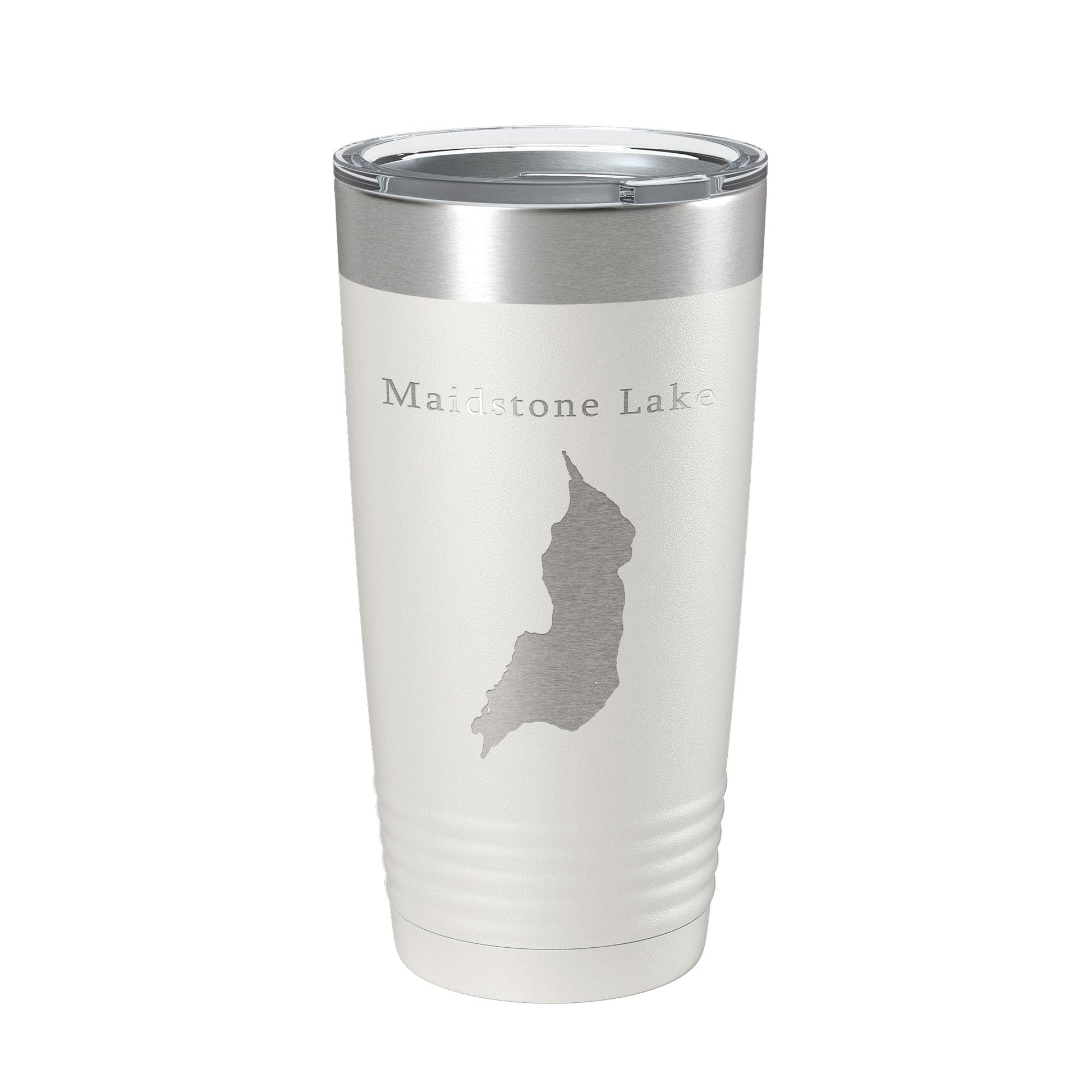 Maidstone Lake Map Tumbler Travel Mug Insulated Laser Engraved Coffee Cup Vermont 20 oz-1