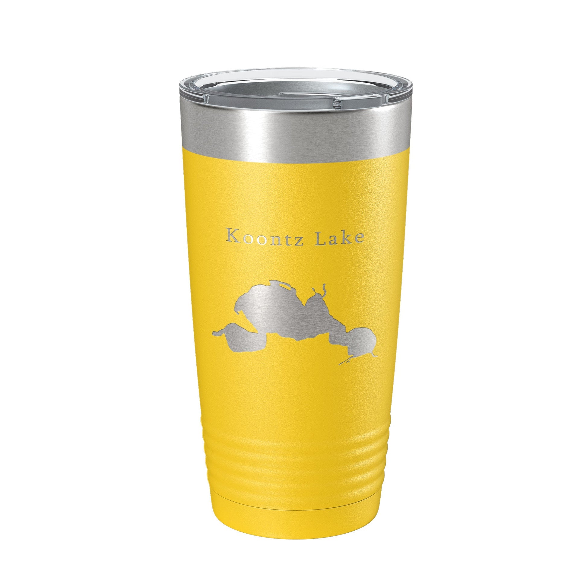 Koontz Lake Map Tumbler Travel Mug Insulated Laser Engraved Coffee Cup Indiana 20 oz-4