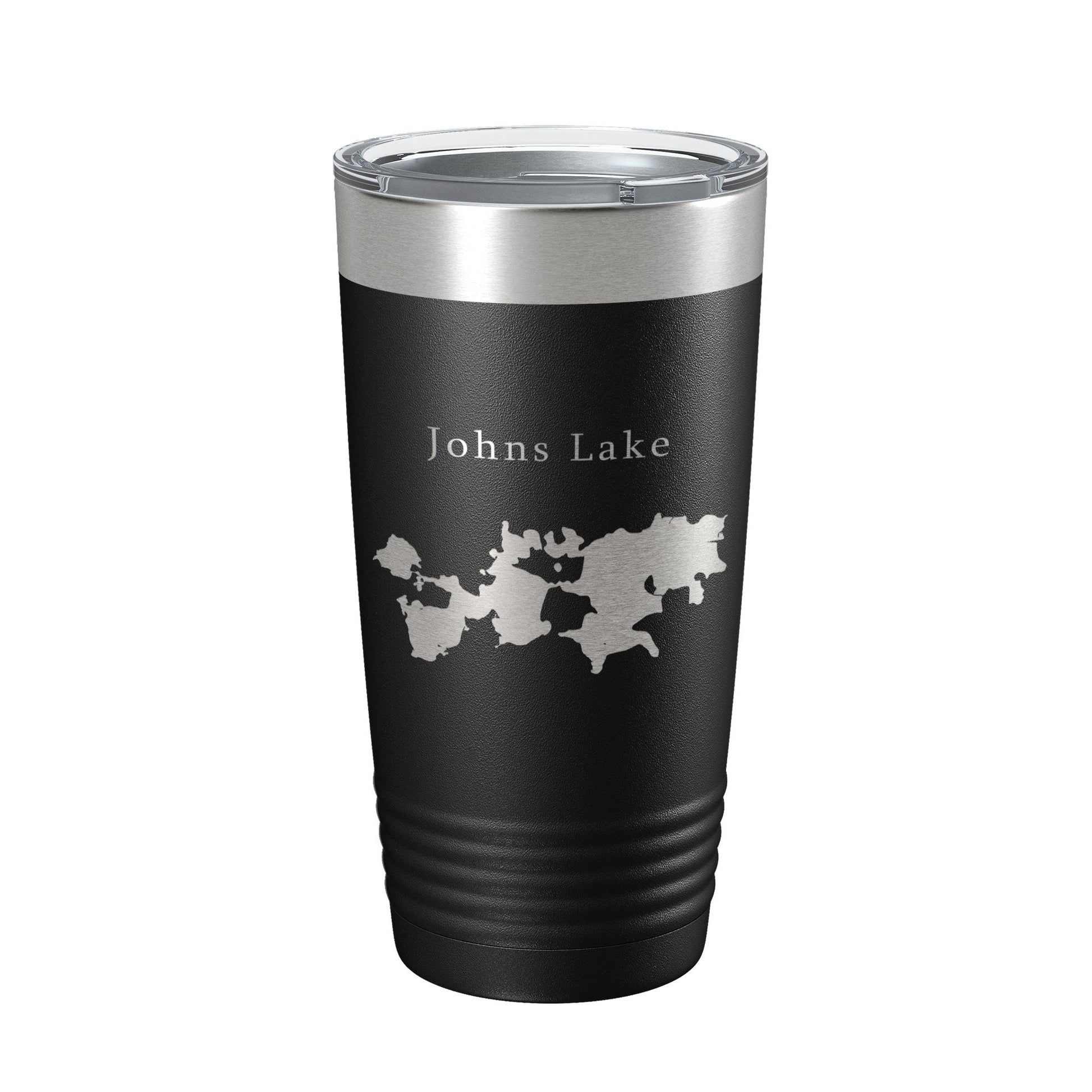 Johns Lake Map Tumbler Travel Mug Insulated Laser Engraved Coffee Cup Florida 20 oz-0
