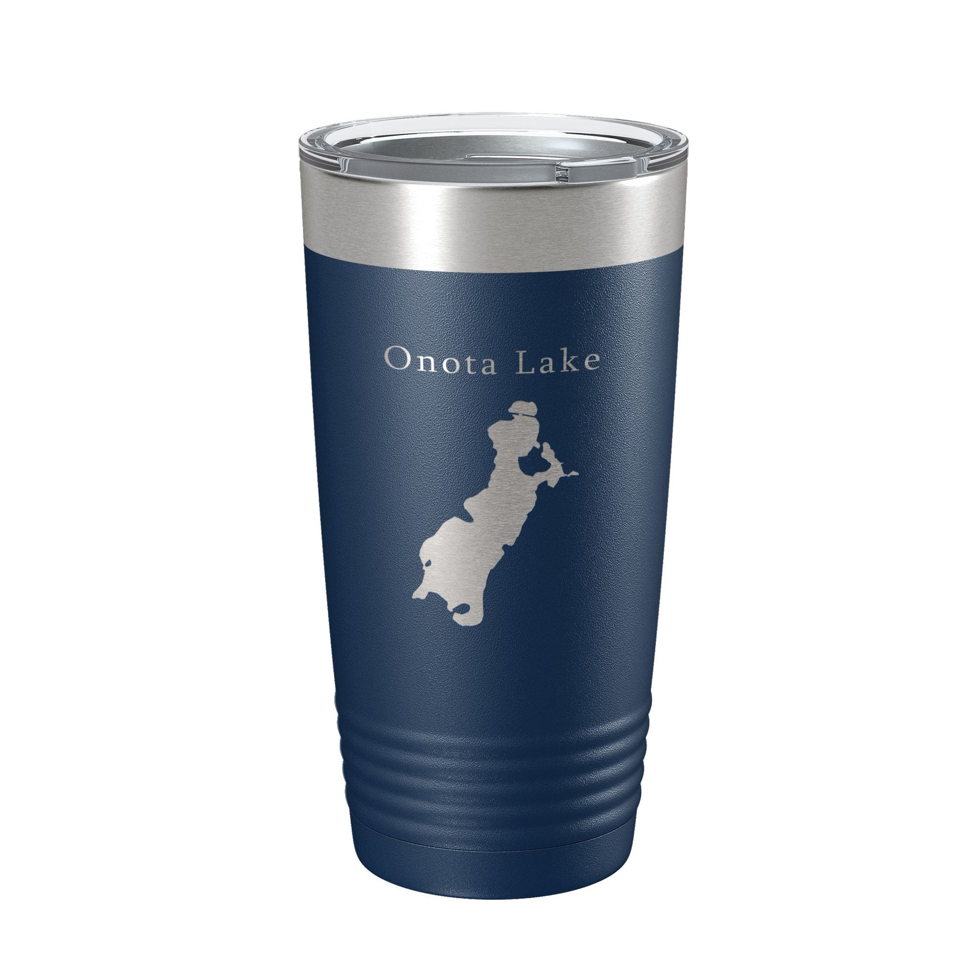 Onota Lake Map Tumbler Travel Mug Insulated Laser Engraved Coffee Cup Massachusetts 20 oz-2