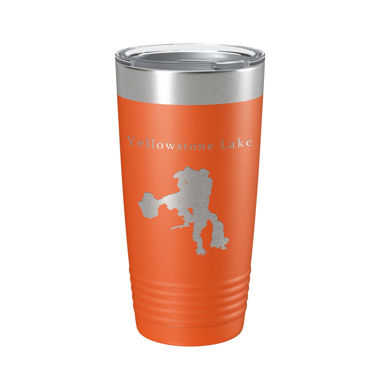Yellowstone Lake Map Tumbler Travel Mug Insulated Laser Engraved Coffee Cup Wyoming 20 oz-17