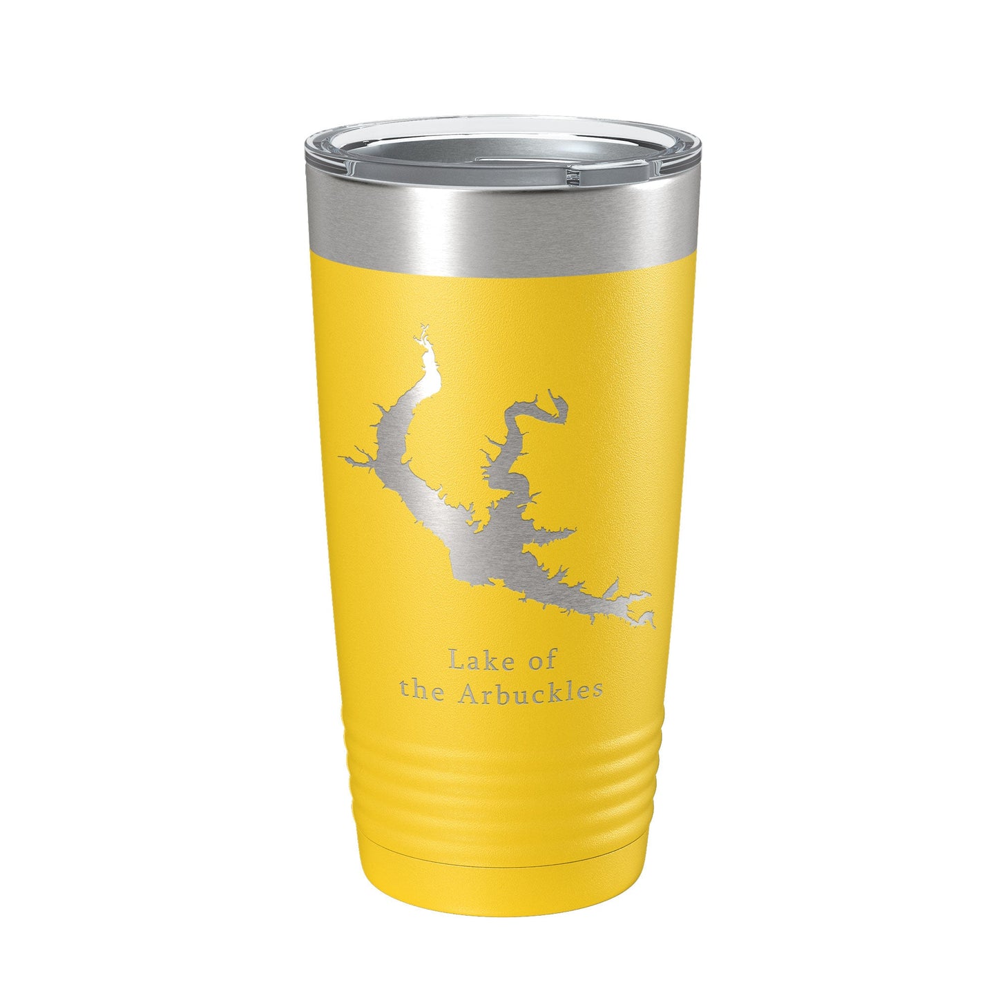 Lake of the Arbuckles Map Tumbler Travel Mug Insulated Laser Engraved Coffee Cup Oklahoma 20 oz-4