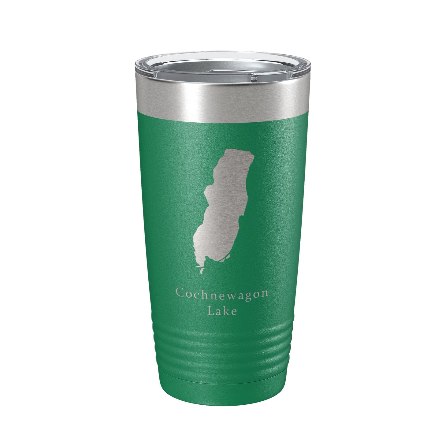 Cochnewagon Lake Pond Map Tumbler Travel Mug Insulated Laser Engraved Coffee Cup Maine 20 oz-9