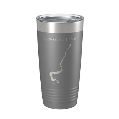 Lewiston Lake Map Tumbler Travel Mug Insulated Laser Engraved Coffee Cup California 20 oz-16
