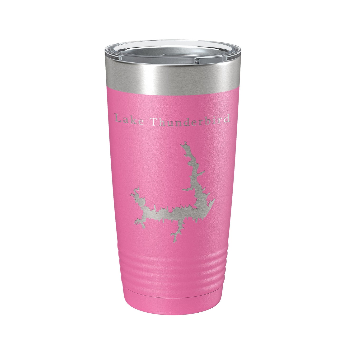Lake Thunderbird Map Tumbler Travel Mug Insulated Laser Engraved Coffee Cup Oklahoma 20 oz-11