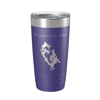 Megunticook Lake Map Tumbler Travel Mug Insulated Laser Engraved Coffee Cup Maine 20 oz-15