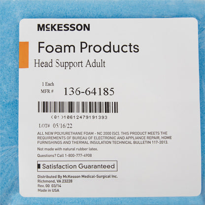 Head Positioner McKesson 9 W X 8 L X 4-1/2 H Inch Foam Freestanding