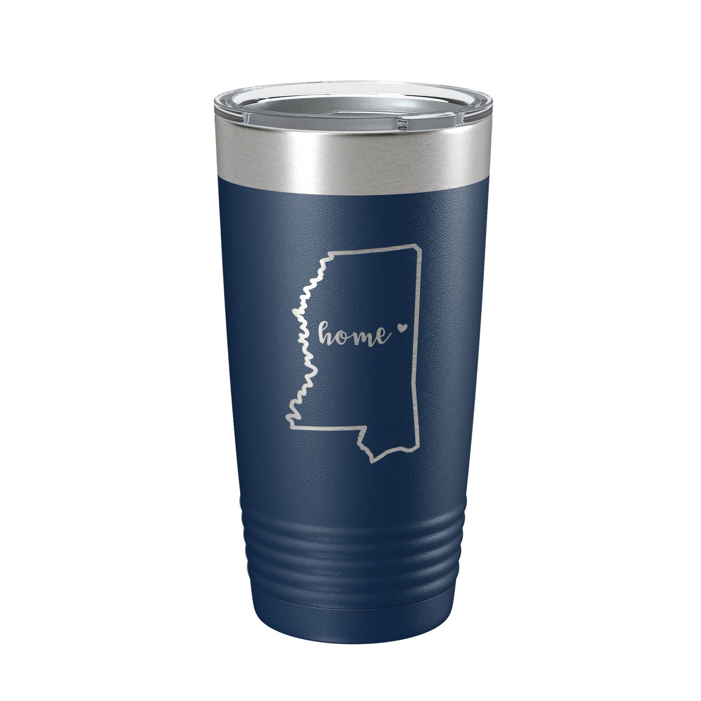 Mississippi Tumbler Home State Travel Mug Insulated Laser Engraved Map Coffee Cup 20 oz-2