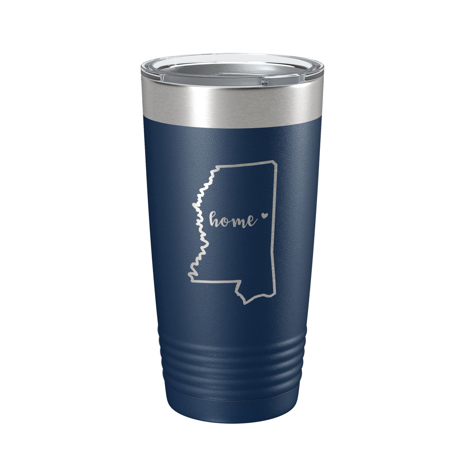 Mississippi Tumbler Home State Travel Mug Insulated Laser Engraved Map Coffee Cup 20 oz-2